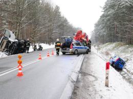 Wypadek na drodze Opole - Kluczbork