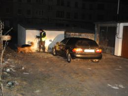 Kierowca tej hondy uszkodził trzy samochody na ulicy Kośnego.