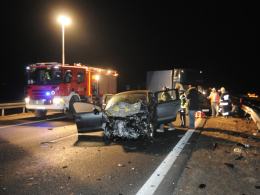 Cudem nie doszło do tragedii na autostradzie A4. Sprawca wypadku był pijany.