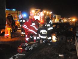 Cudem nie doszło do tragedii na autostradzie A4. Sprawca wypadku był pijany.