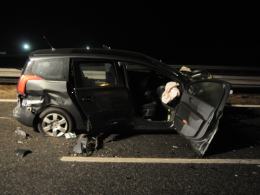 Cudem nie doszło do tragedii na autostradzie A4. Sprawca wypadku był pijany.