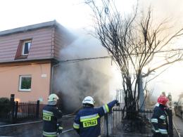 Pożar domu przy ulicy Kujawskiej