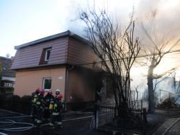 Pożar domu przy ulicy Kujawskiej