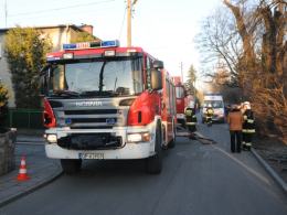 Pożar domu przy ulicy Kujawskiej
