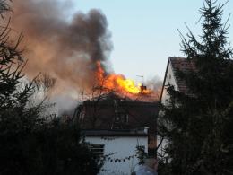Pożar domu przy ulicy Kujawskiej