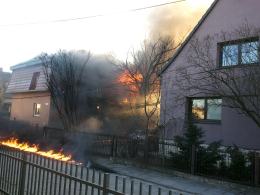 Pożar domu przy ulicy Kujawskiej