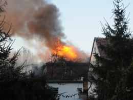 Pożar domu przy ulicy Kujawskiej