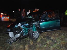 23-latek stracił panowanie nad audi