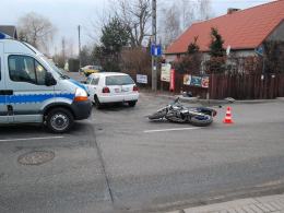 Motocyklista poszkodowany w wypadku