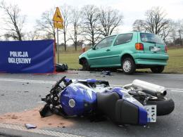 21-letni motocyklista zginął w wypadku