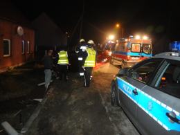 Alfa romeo rozbiła się na płocie