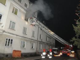Pożar w kamienicy na ul. Kośnego