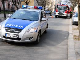 Plama oleju na ulicy Katowickiej