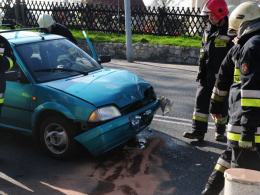 Zderzenie samochodów i motocyklu w Opolu