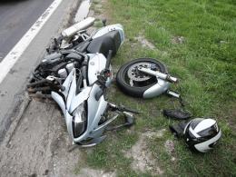 Nieostrożny motocyklista został ranny