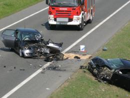 Czołowe zderzenie podczas wyprzedzania
