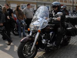 Świąteczne spotkanie motocyklistów na rynku