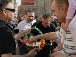 Świąteczne spotkanie motocyklistów na rynku