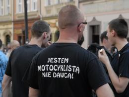 Świąteczne spotkanie motocyklistów na rynku