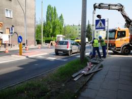 Sygnalizacja świetlna przy Placu Kazimierza