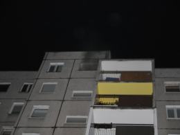 Pożar w bloku na Malince