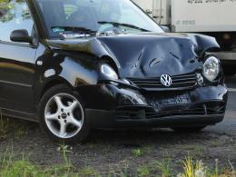 Zderzenie dwóch volkswagenów pod Zawadą