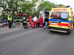 Motocyklista uległ wypadkowi przy wyprzedzaniu