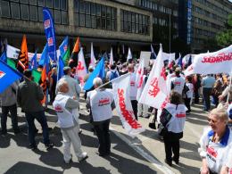 Związkowcy "Solidarności" pikietowali w Opolu