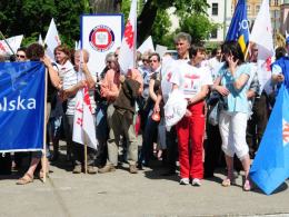 Związkowcy "Solidarności" pikietowali w Opolu