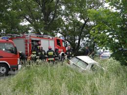 Kierowca golfa z promilami wylądował w rowie