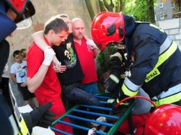 Niecodzienna akcja strażaków na Zaodrzu