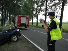 39-letnia kobieta wjechała do rowu