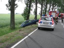 39-letnia kobieta wjechała do rowu