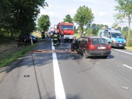 Dwie osoby ranne w wypadku w Prądach