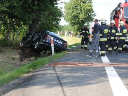 Dwie osoby ranne w wypadku w Prądach
