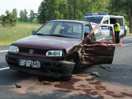 Dwie osoby ranne w wypadku w Prądach
