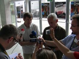 Prezydent Ryszard Zembaczyński i Rafał Poliwoda z NCPP zdradzili plany na zagospodarowanie amfiteatru.