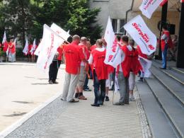 Kolejny protest w sprawie ratownictwa medycznego
