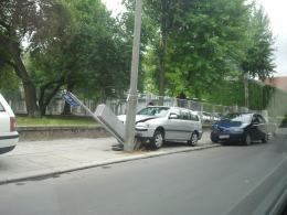 Zderzenie z parkomatem
