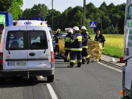 Kierowca motoroweru zginął w wypadku