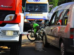 Kierowca motoroweru zginął w wypadku