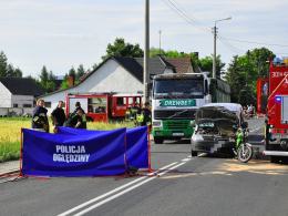 Kierowca motoroweru zginął w wypadku