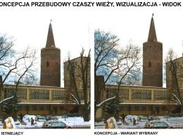 Wizualizacja - tak ma wyglądać wieża po modernizacji.