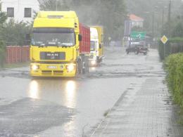 Ulewny deszcz na Opolszczyźnie