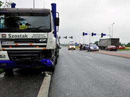 Matiz skasowany po zderzeniu z ciężarówką