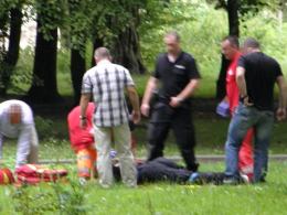22-latek zaatakował policjanta