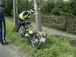 Dwóch nastolatków rannych - wymusili pierwszeństwo motocyklem