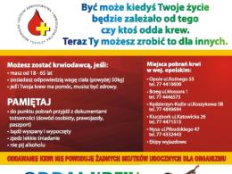 Opolskie centrum krwiodawstwa ogłosiło konkurs dla honorowych dawców!