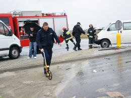Wypadek na nowej obwodnicy Grodkowa
