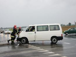Wypadek na nowej obwodnicy Grodkowa